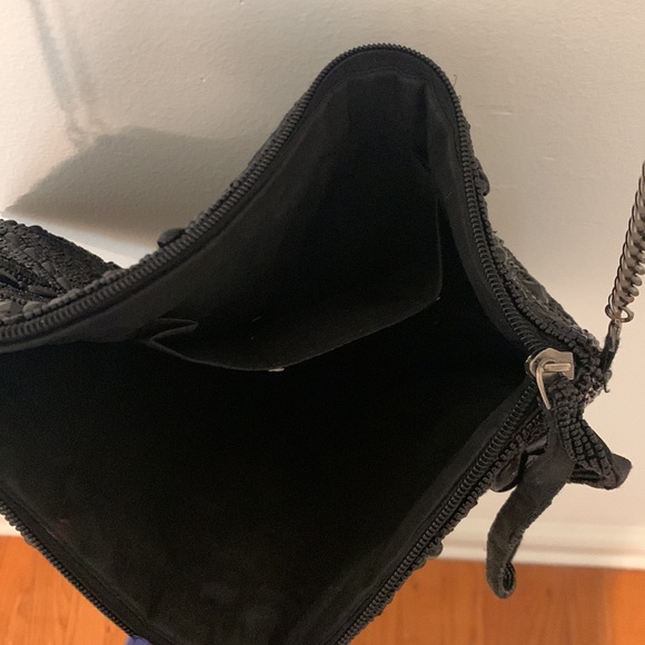 Mary Frances Black Beaded Evening Handbag - Picture 5 of 8